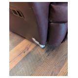 Dark Brown Leather Reclining Sectional Sofa/Loveseat/Chair