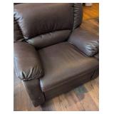 Dark Brown Leather Reclining Sectional Sofa/Loveseat/Chair