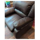 Dark Brown Leather Reclining Sectional Sofa/Loveseat/Chair