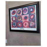 Kandinsky-Style Concentric Circles Print