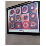 Kandinsky-Style Concentric Circles Print
