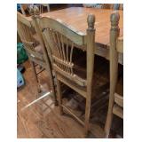 Traditional Oak Dining Set Bar Height with 8 Windsor Chairs