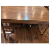 Traditional Oak Dining Set Bar Height with 8 Windsor Chairs