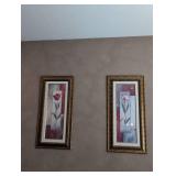 Elegant Tulip Triptych Wall Art Set