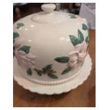 Vintage Floral Porcelain Cake Dome