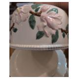 Vintage Floral Porcelain Cake Dome