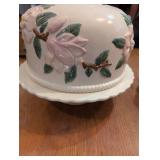 Vintage Floral Porcelain Cake Dome