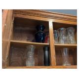 Vintage Glass Vase Collection with Cobalt Blue Accent bring box