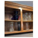 Vintage Glass Vase Collection with Cobalt Blue Accent bring box