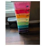 Rainbow Storage Drawer Set with Fellowes Shredder
