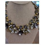 Vintage Crystal Statement Necklace