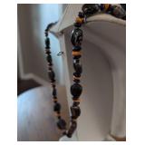 Handcrafted Tribal Stone and Wood Bead Necklace