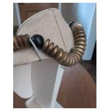 Vintage Metal and Black Bead Statement Necklace
