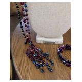 Vintage Multi-Strand Crystal Beaded Necklace