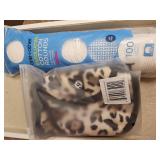 One+Other Exfoliating Cotton Rounds - 100 Count & Leopard Print Cloth Makeup Remover