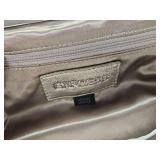 Express Silver Metallic Genuine Leather Clutch