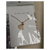Floral Phone Strap Set with Bunny Necklace & Rhinestones for Nail Art
