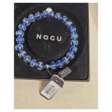 NOGU Blue Sparkle Glass Bead Bracelet