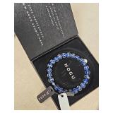 NOGU Blue Sparkle Glass Bead Bracelet