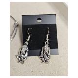 Dog Mom Charm Jewelry Set & Earrings