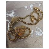 Dog Portrait Earrings & Inspirational Bracelet Set