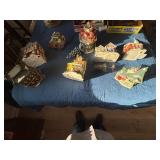Christmas Village Houses x 8- B1