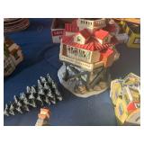 Christmas Village Houses x 8- B1
