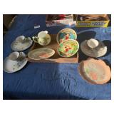 Disney Mickey Mouse Plates x 2/ Snack Sets x 3/ Painted Pitcher & Plate- B1