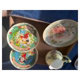 Disney Mickey Mouse Plates x 2/ Snack Sets x 3/ Painted Pitcher & Plate- B1