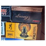 Ammunition 9mm x 6 boxes/ 380 x 1 Partial box of 47 rounds/ Multiple Brands- B1