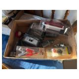 Flat of New Tail light/ Tack-o-meter/ Charger Connectors/ Trailer Plug Adapters/ Hastings Steel Vent- B1