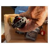 Flat of New Tail light/ Tack-o-meter/ Charger Connectors/ Trailer Plug Adapters/ Hastings Steel Vent- B1