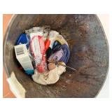 St. Louis Cardinal Trash Can & Hat- B1