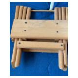 Flush mount Ceiling Fixture (new)/Costco Stool/ Wood Stool- B1