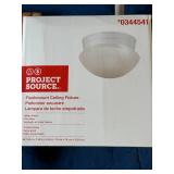 Flush mount Ceiling Fixture (new)/Costco Stool/ Wood Stool- B1