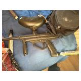 Tote of Paintball Guns/Air Tanks/ Paint balls/ Stealth Guns- B1