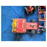 Miscellaneous Metal & Plastic Toys/ Texaco Bank Tractor- B1