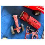 Miscellaneous Metal & Plastic Toys/ Texaco Bank Tractor- B1