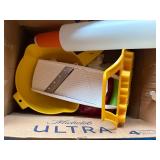 3 Boxes of Miscellaneous- Tupperware/ Kitchenware/ Utility Drawer Misc.- B1