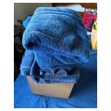 Box of Blue Towels- B1
