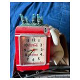 Cocoa Cola Clock Bank/ Cassette Player- B1