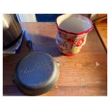 Pioneer Woman Cast Iron Skillet/ Utensil Holder- KNC