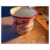 Pioneer Woman Cast Iron Skillet/ Utensil Holder- KNC