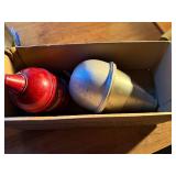 Vintage Red Comet Fire Extinguisher/ Glass Fire Extinguisher- KEC