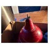 Vintage Red Comet Fire Extinguisher/ Glass Fire Extinguisher- KEC