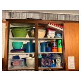 Cabinet Full of Plastic Ware- KSC
