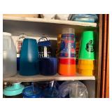 Cabinet Full of Plastic Ware- KSC