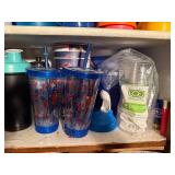 Cabinet Full of Plastic Ware- KSC