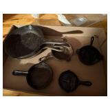 Small Cast Iron Skillets x 6/ 6.5" & #3- KSS