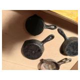 Small Cast Iron Skillets x 6/ 6.5" & #3- KSS